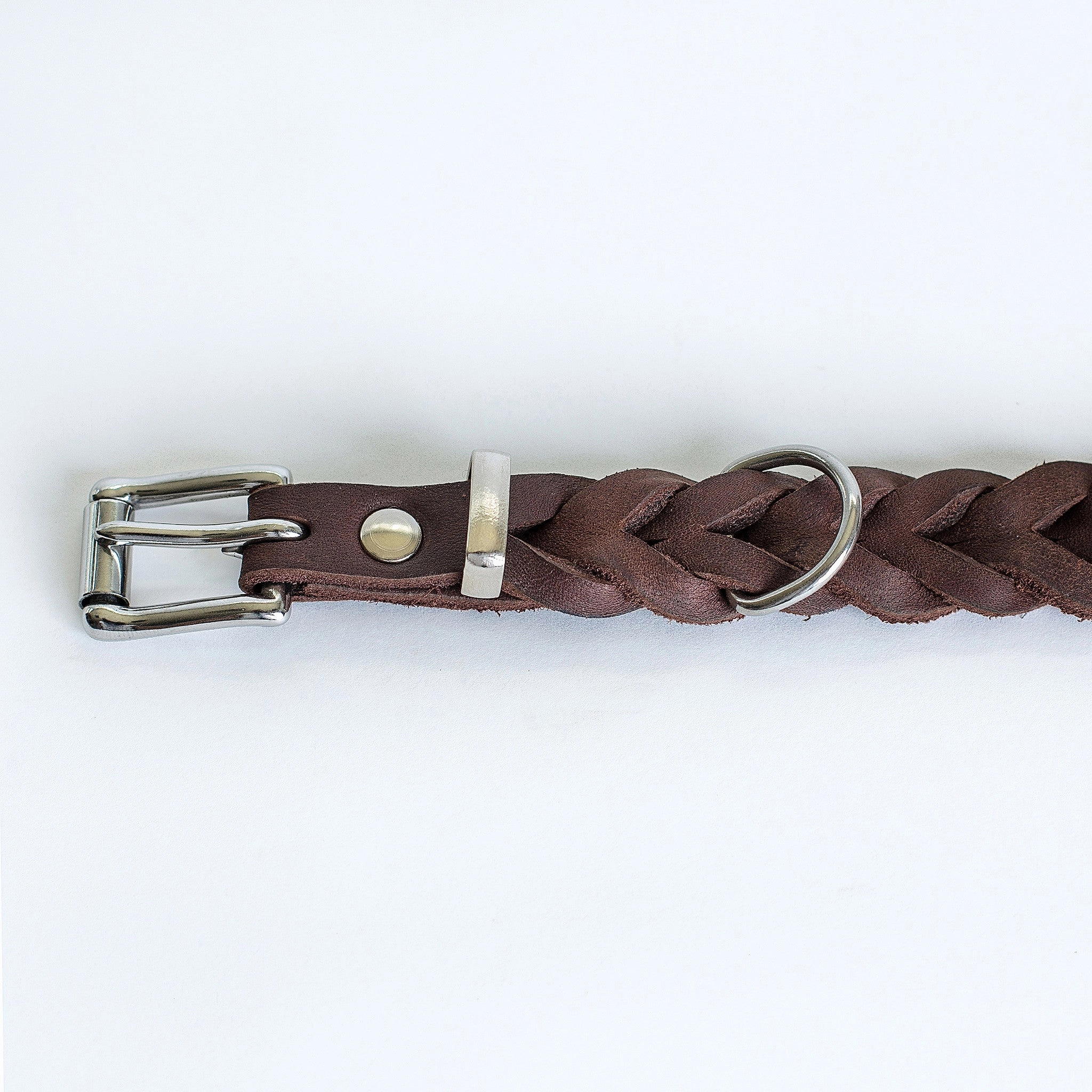 Cloud7: Central Park Saddle Brown Leather Dog Collar