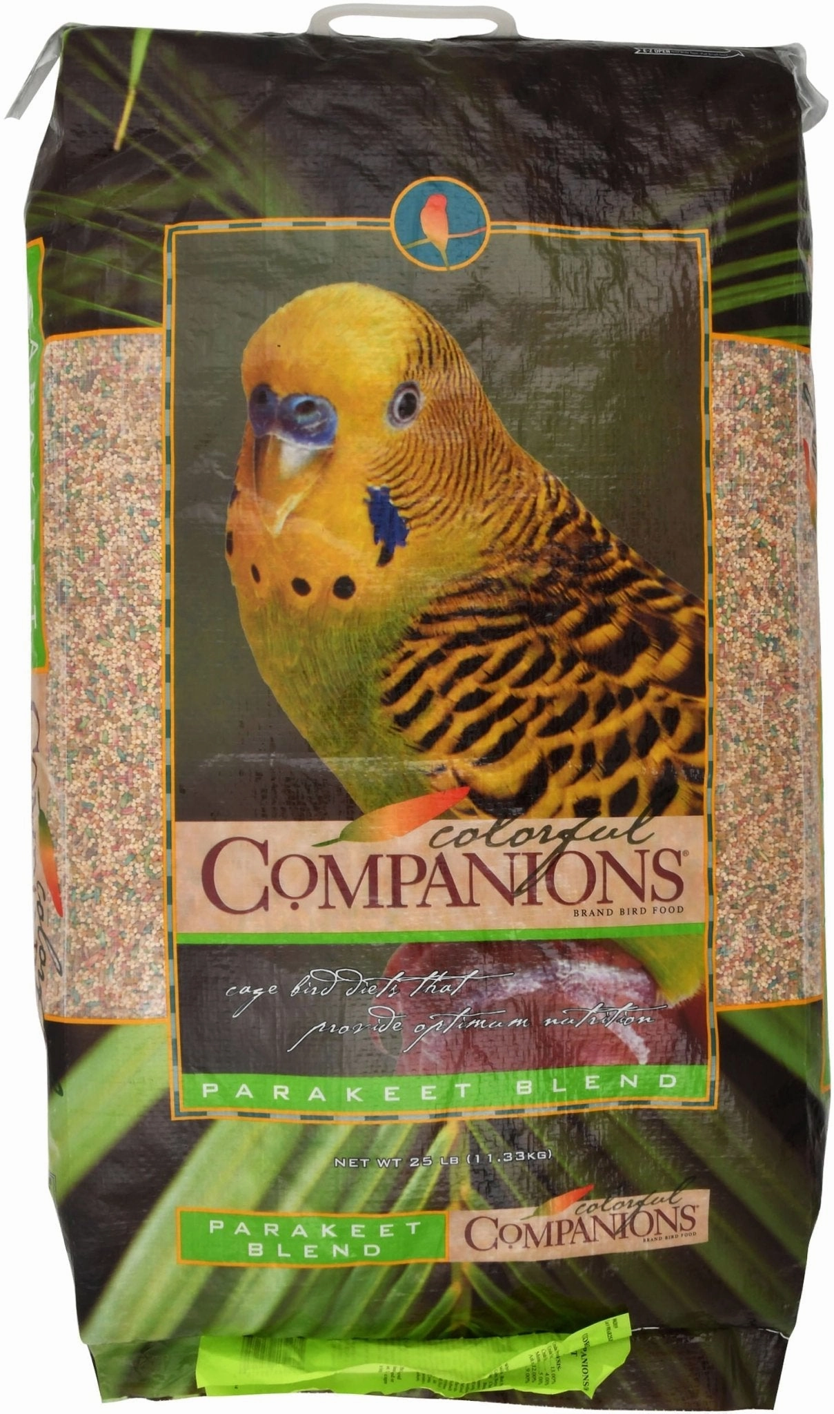 Colorful Companions Parakeet Feed, 25 lb