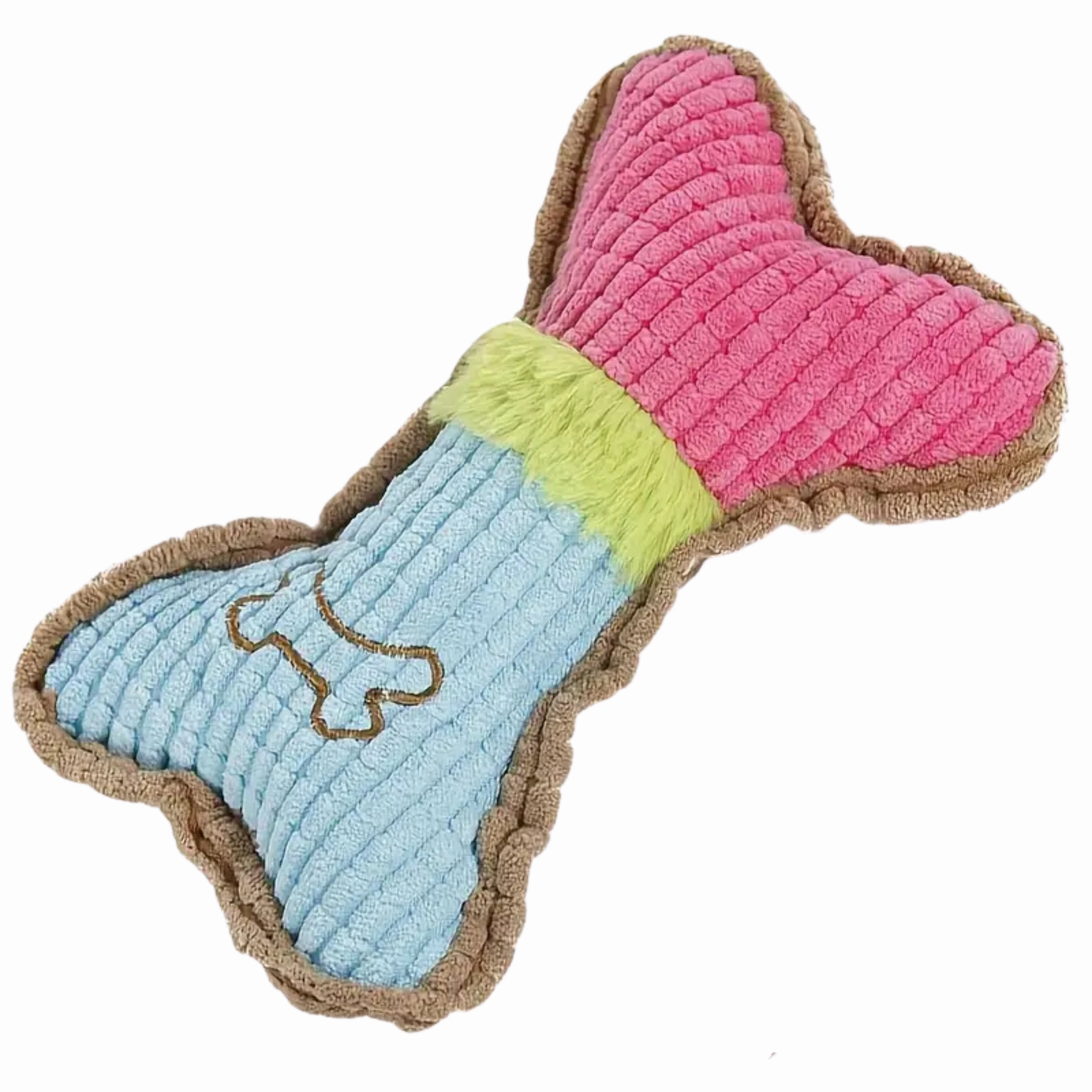 Colourful Corduroy Bone Toy