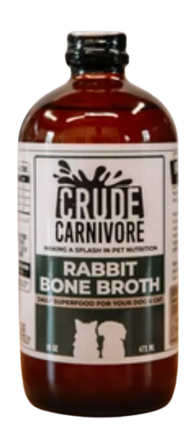 Crude Carnivore Bone Broth - Rabbit 16oz