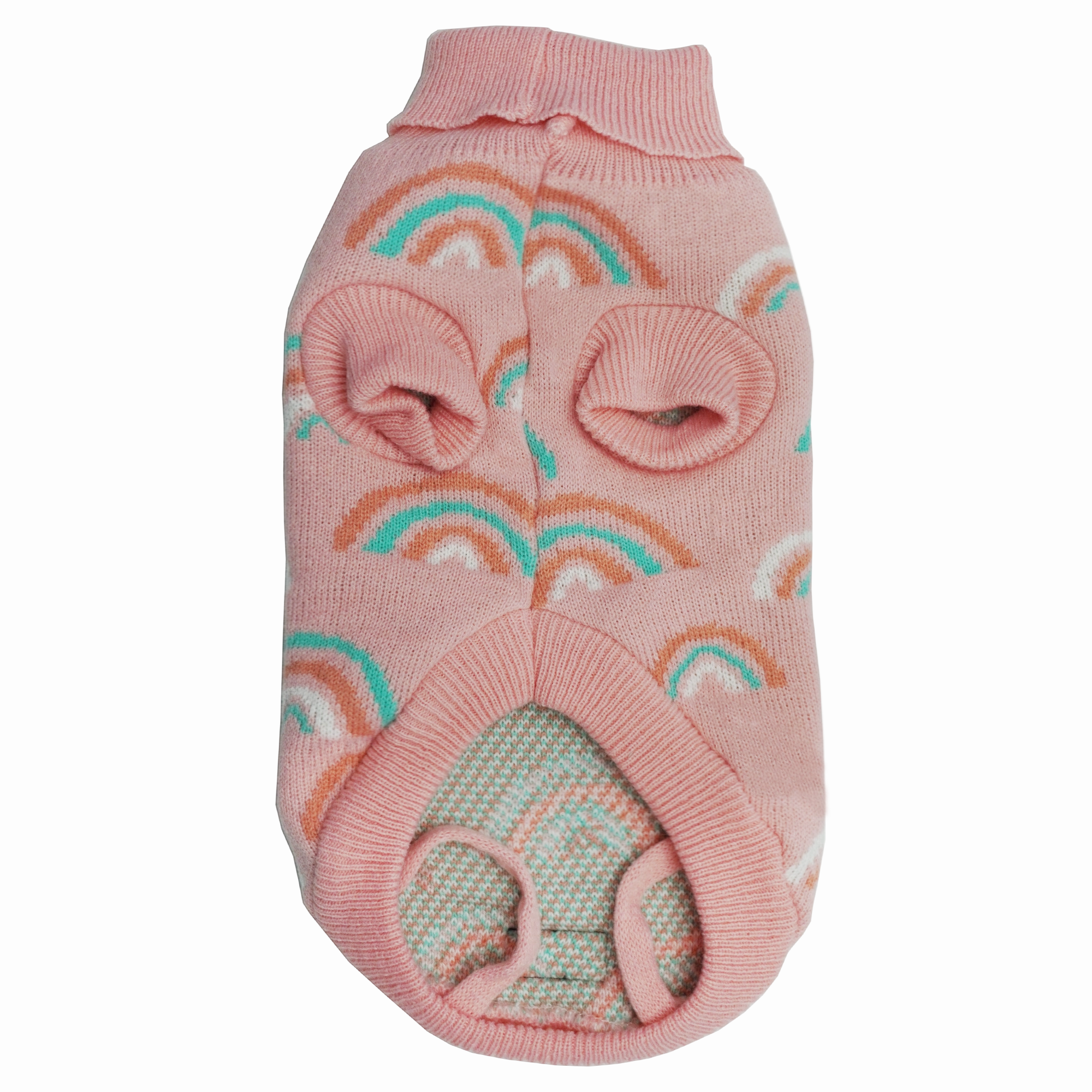 Dan & Sam - Dog Jumper (Pink Rainbows) - 20cm