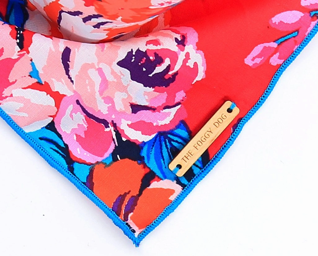 Dog and Cat Bandana: Pink Posies