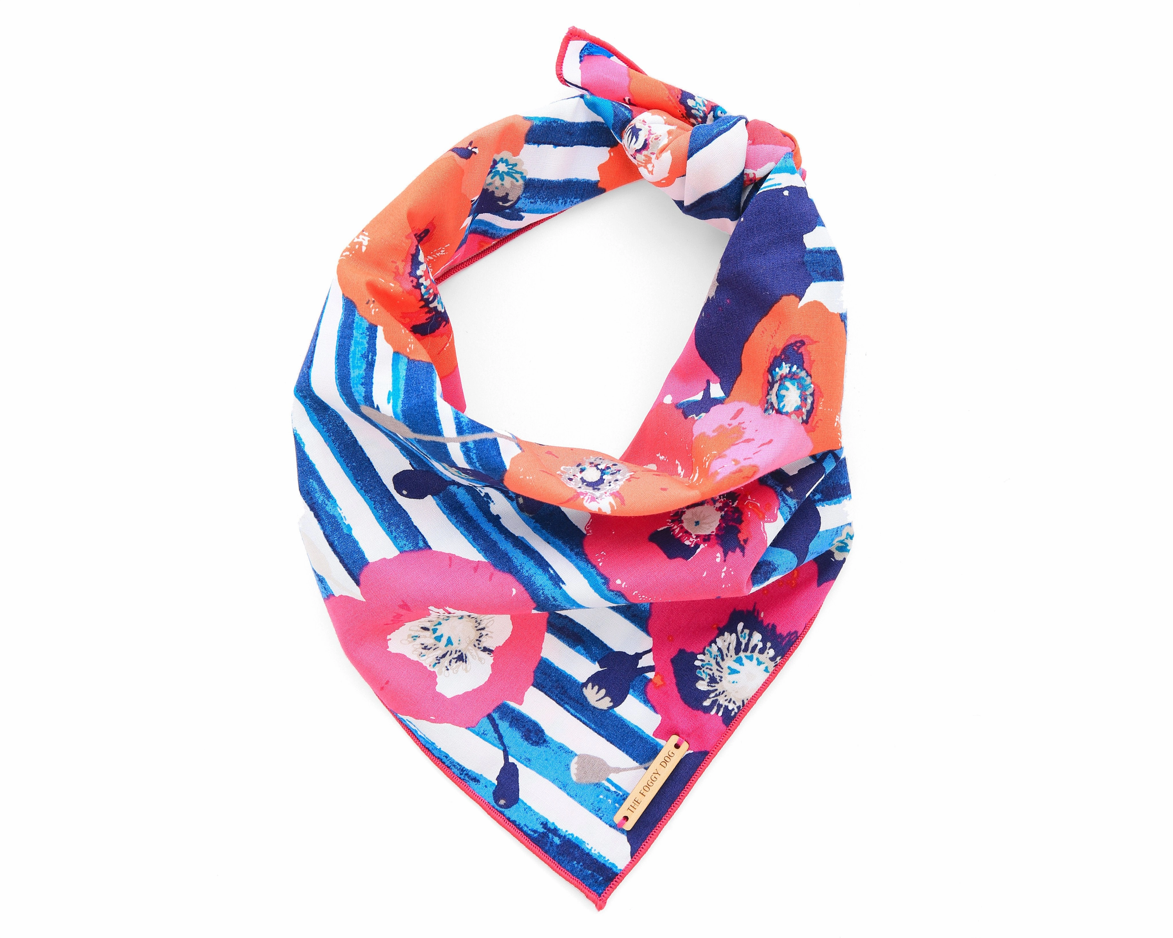 Dog and Cat Bandana: Water Colour Poppies