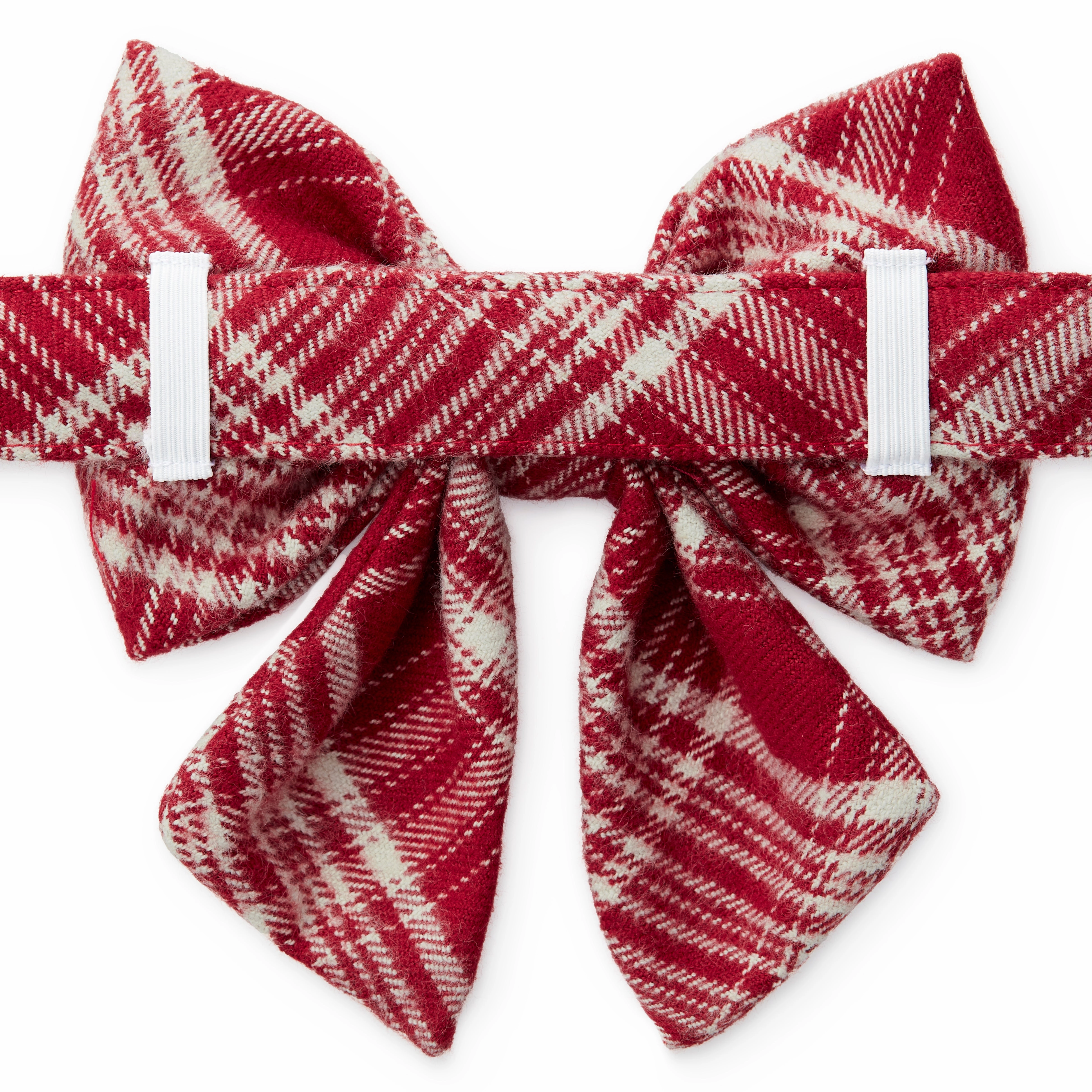 Dog and Cat Lady Bowtie: Marsala Plaid Flannel