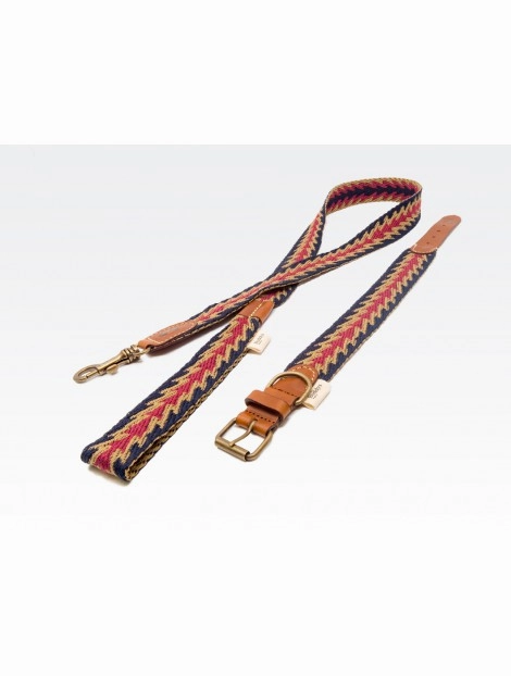 Dog Collar: Peruvian Arrow Blue