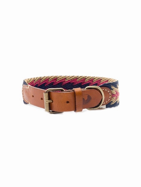 Dog Collar: Peruvian Arrow Blue