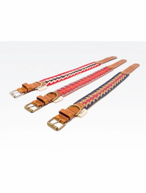 Dog Collar: Peruvian Arrow Blue