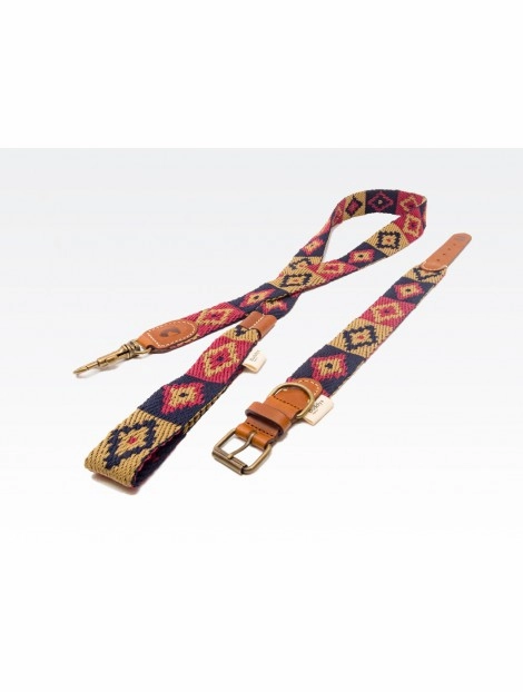 Dog Collar: Peruvian Indian Blue
