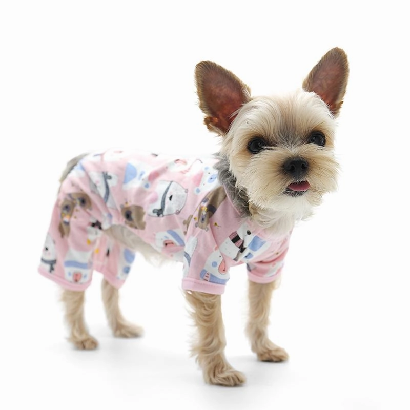 Dog Pajamas Polar Bear Pink