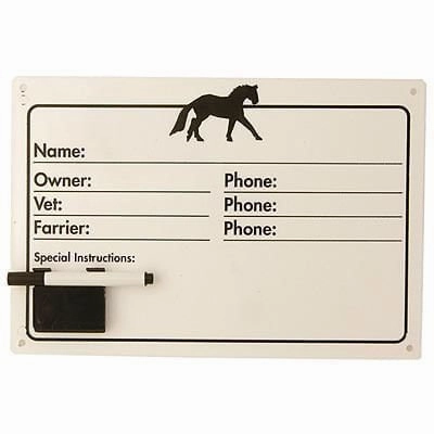 Dry-Erase Horse Nameplate Set