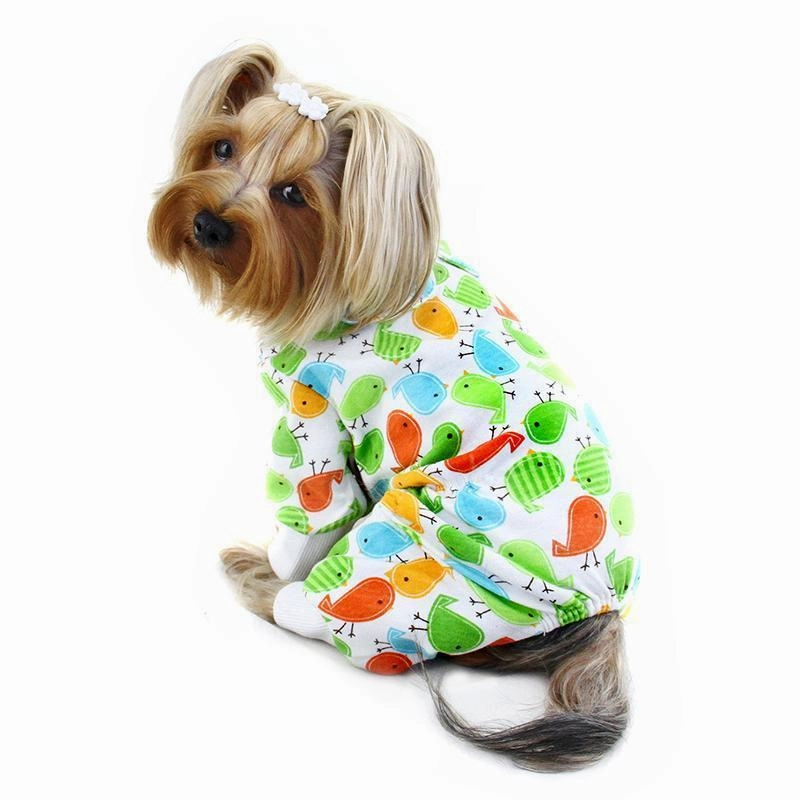 Early Birdies Knit Cotton Dog Pajamas