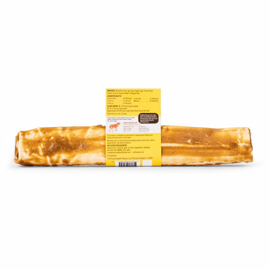 Earth Animal No-Hide Chews Individuals - Peanut Butter 11"