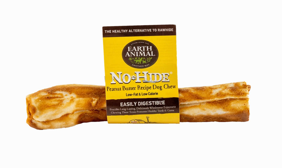 Earth Animal No-Hide Chews Individuals - Peanut Butter 7"