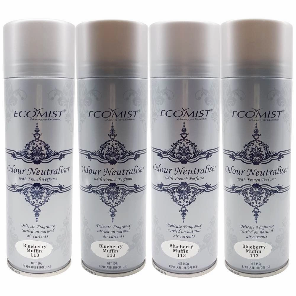 EcoMist Automated Odour Neutraliser Fragrance Aerosol Refills (4-Pack)