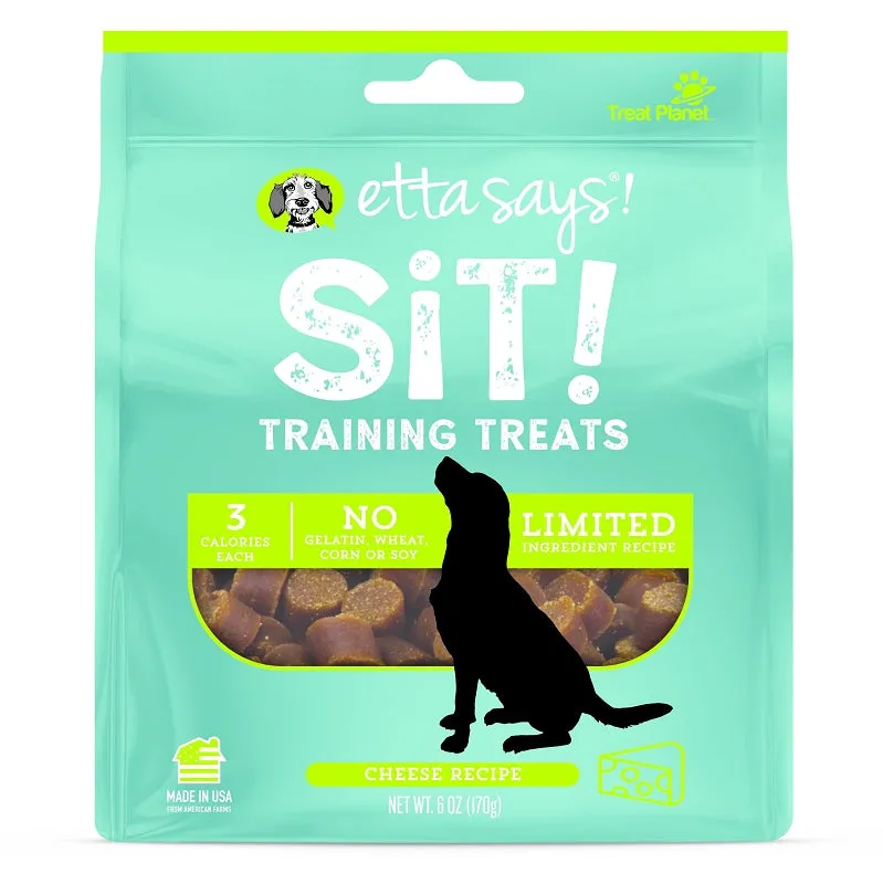Etta Says! Sit! Training Treats Cheddar Cheese 6oz bag
