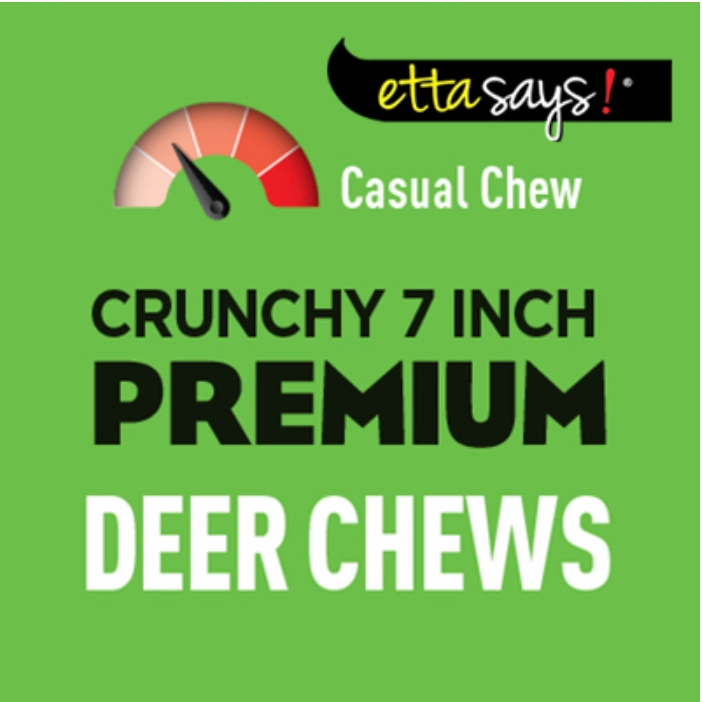 Etta Says! Premium Crunchy Deer Chews 7"
