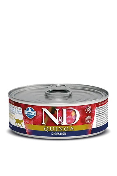 Farmina Quinoa Wet Cat Food N&D Digestion - Lamb 2.5oz Can Single