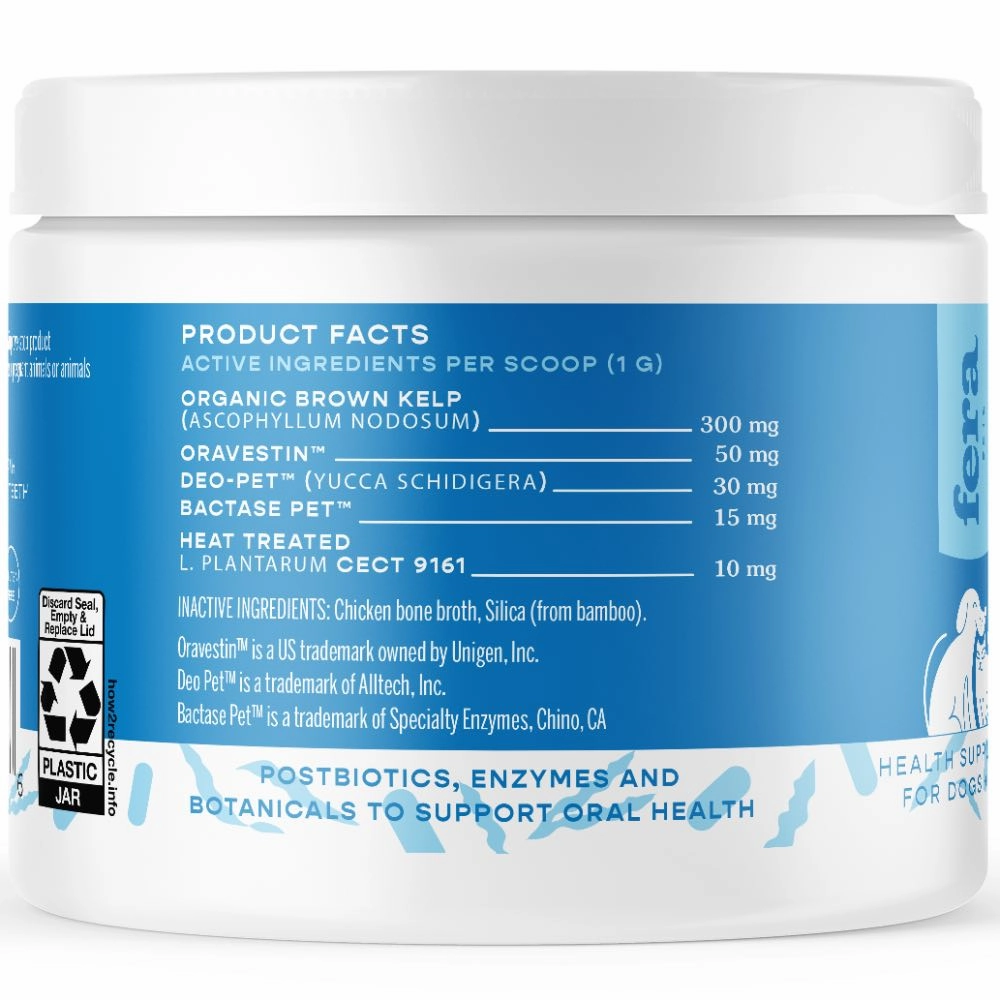 Fera Pets Dental Support Supplement Powder For Cats & Dogs 60g