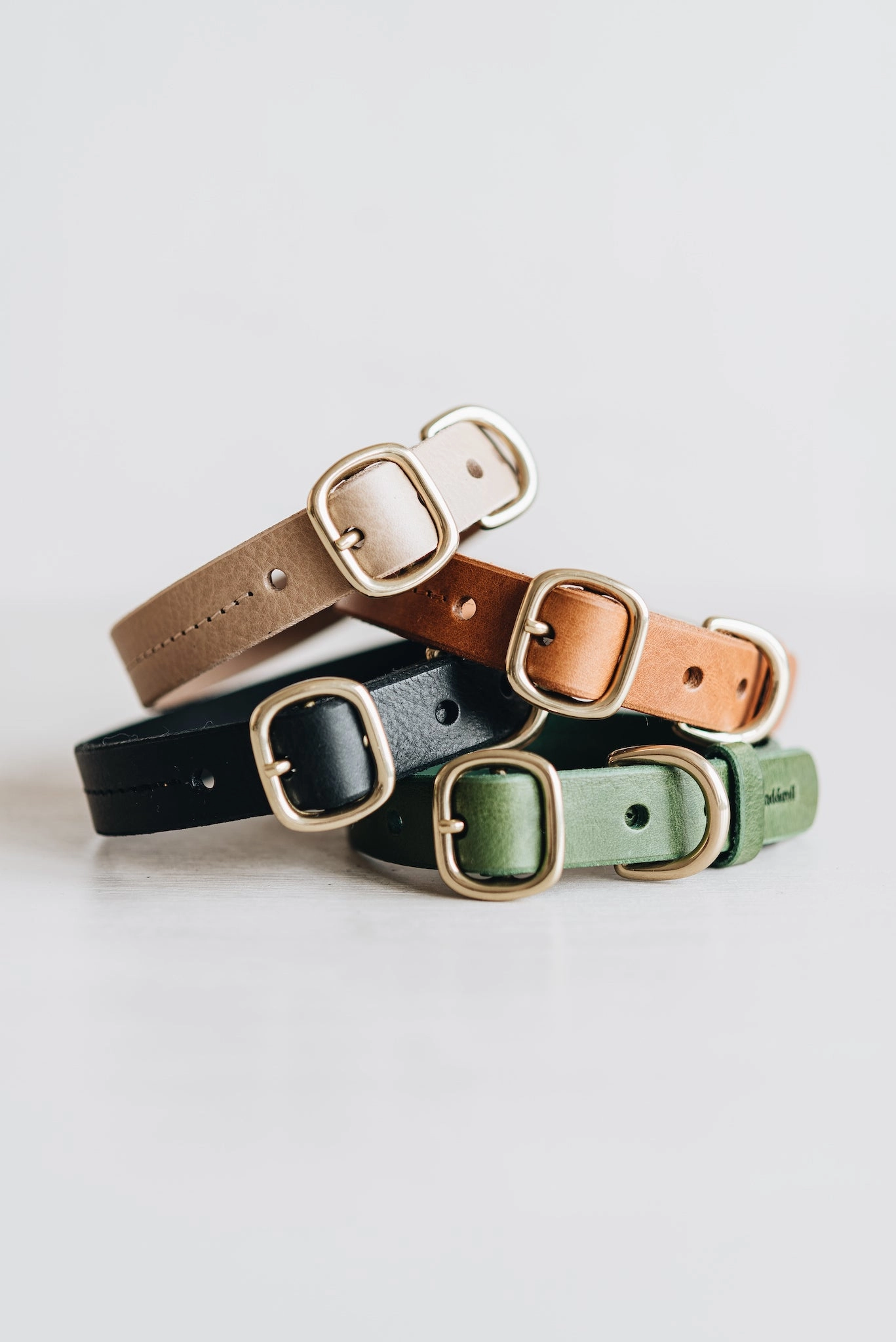 Fir Leather Dog Collar