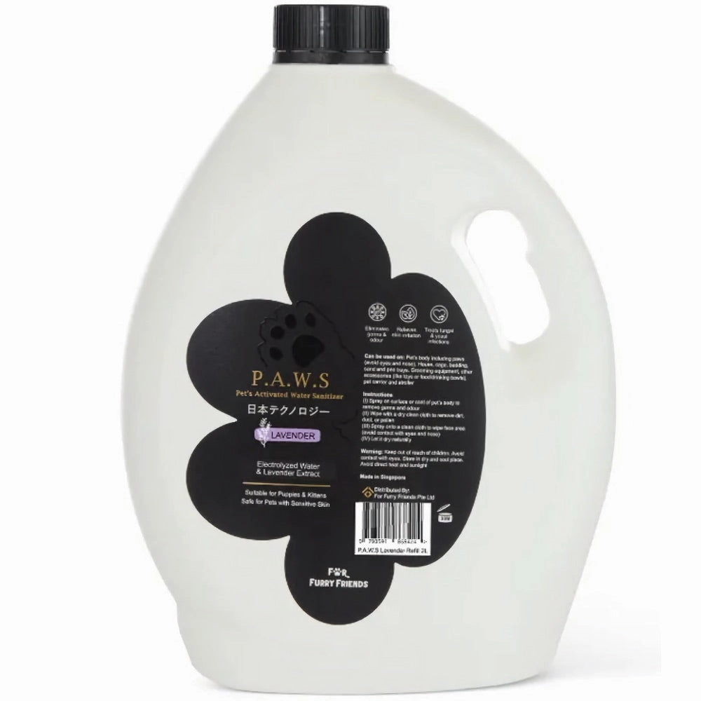 For Furry Friends P.A.W.S Pet's Activated Water Lavender Sanitizer For Cats & Dogs