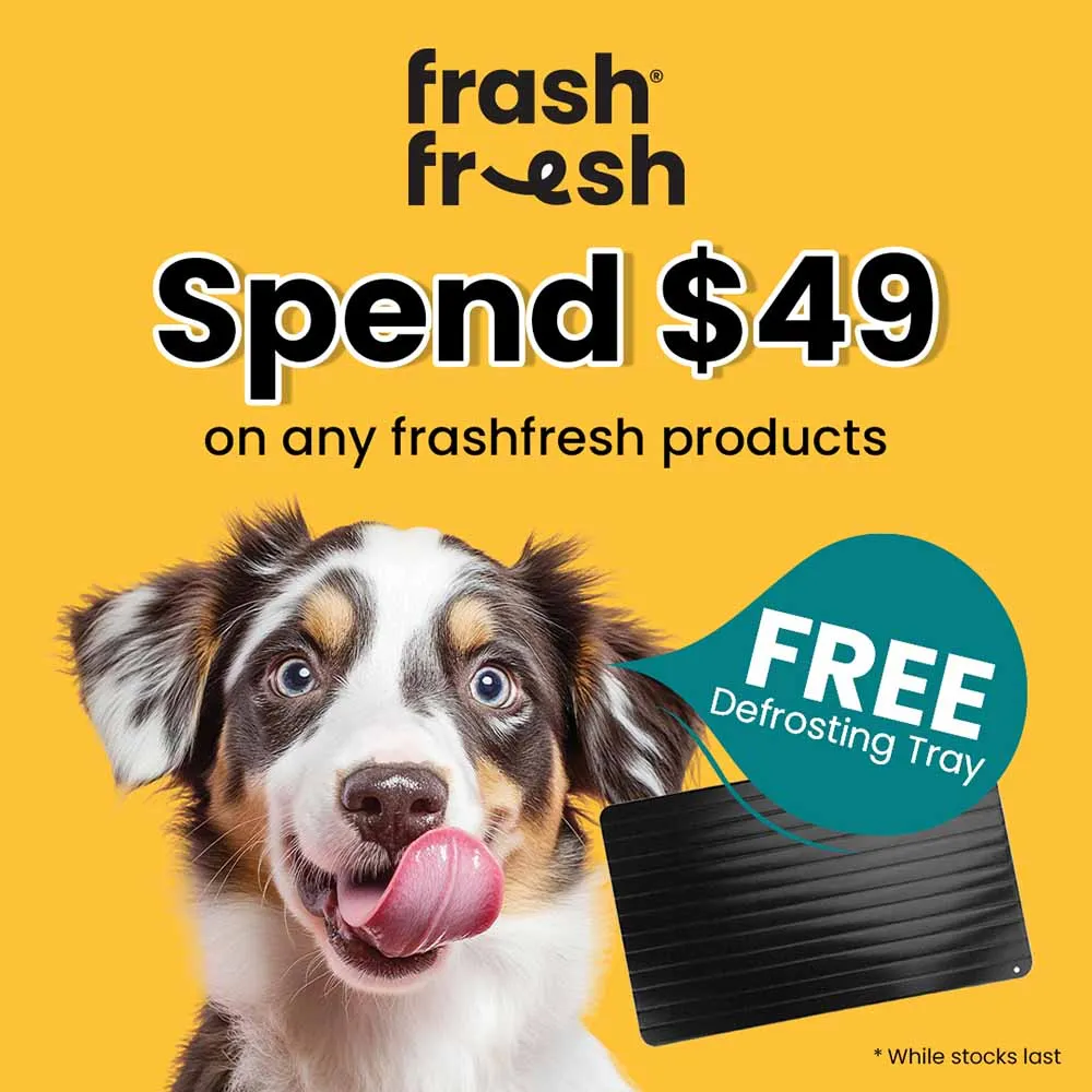 'FREE DEFROSTING TRAY': frashfresh Cooked Fish NutriAbsorb Frozen Dog Food 2.25kg