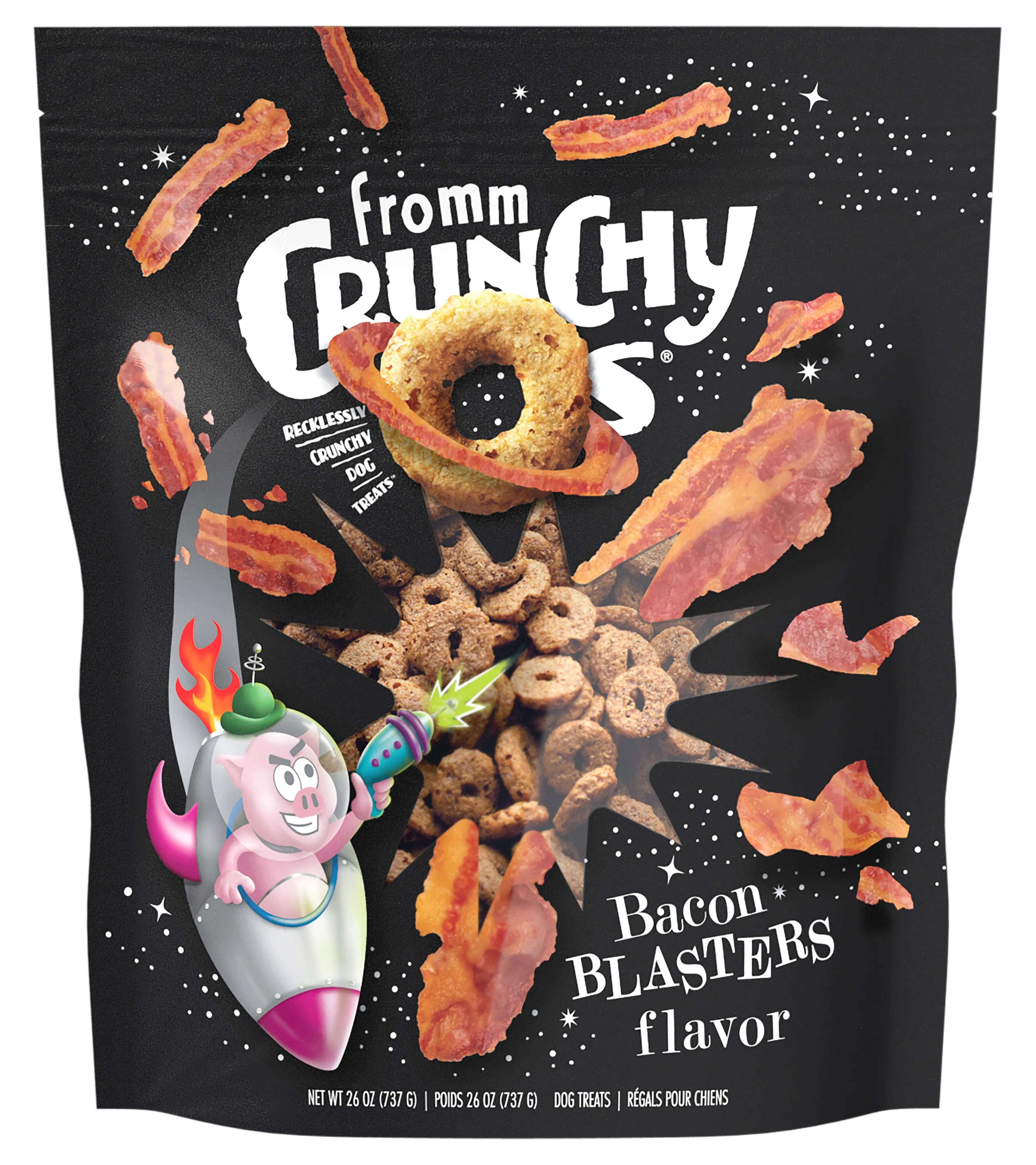 Fromm Dog Biscuits Crunchy O's Bacon Blasters