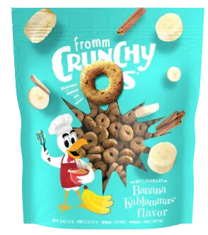 Fromm Dog Biscuits Crunchy O's Banana Kablammas 26oz Bag