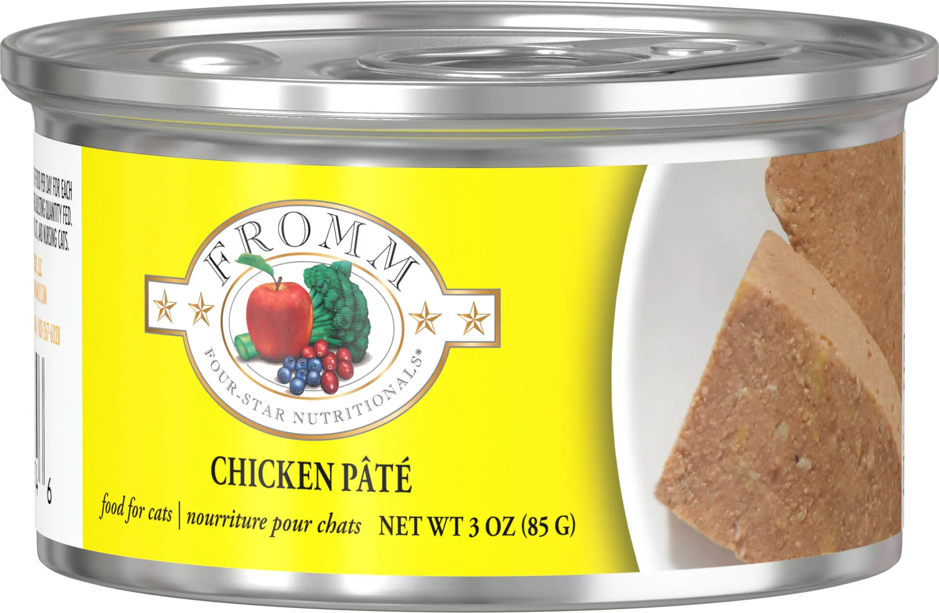 Fromm Wet Cat Food Four-Star Pt Chicken 3oz Can Single