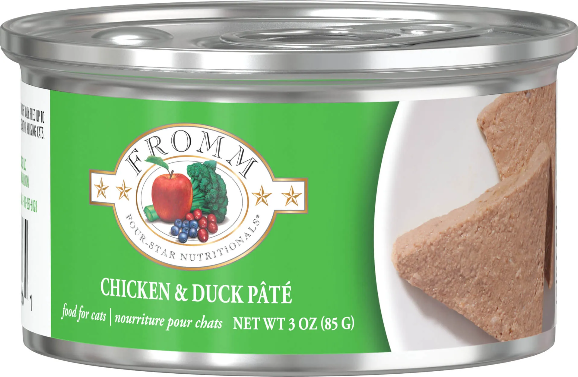 Fromm Wet Cat Food Four-Star Pt Chicken & Duck 3oz Can Single
