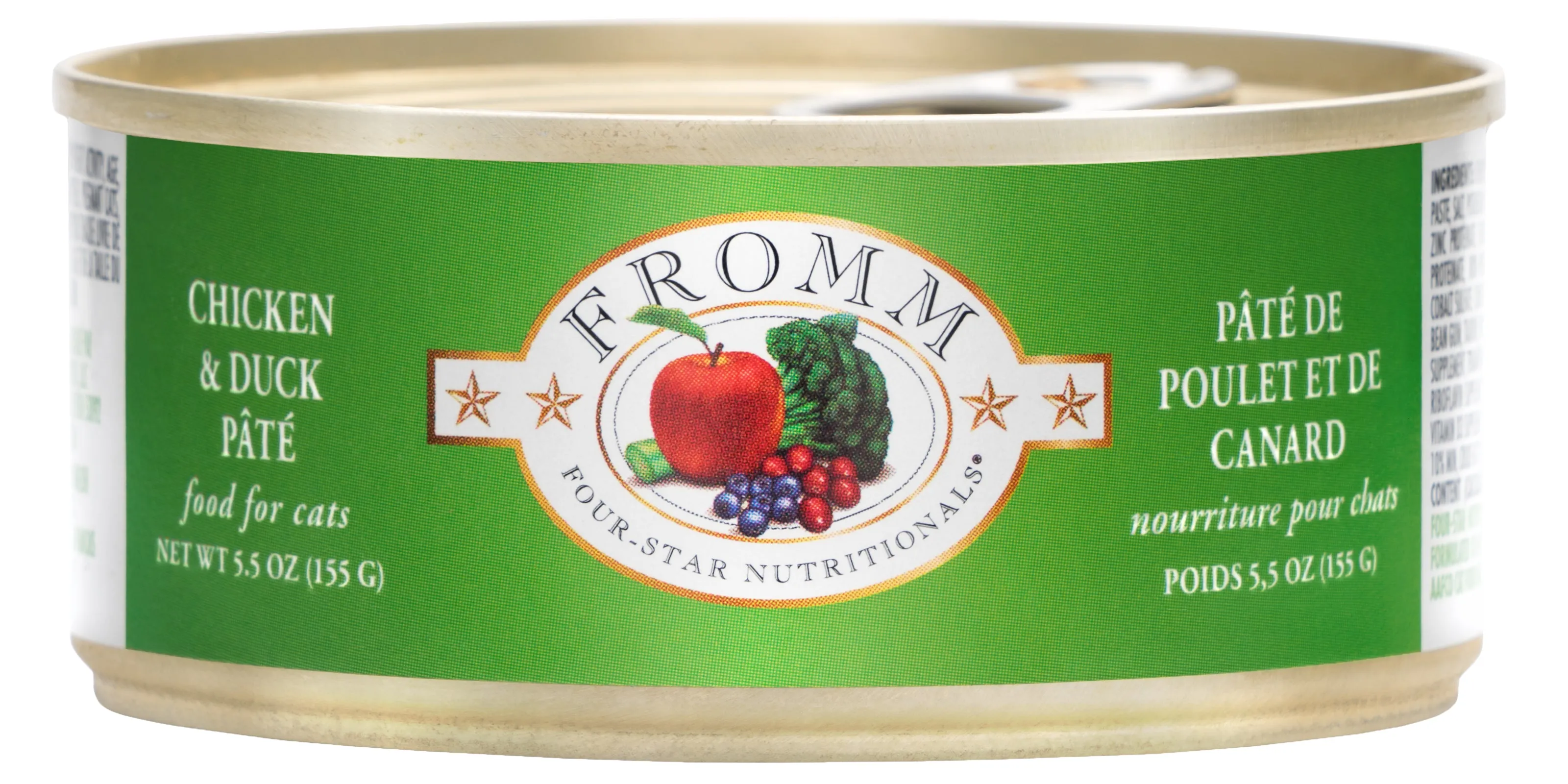Fromm Wet Cat Food Four-Star Pt Chicken & Duck 5.5oz Can Single