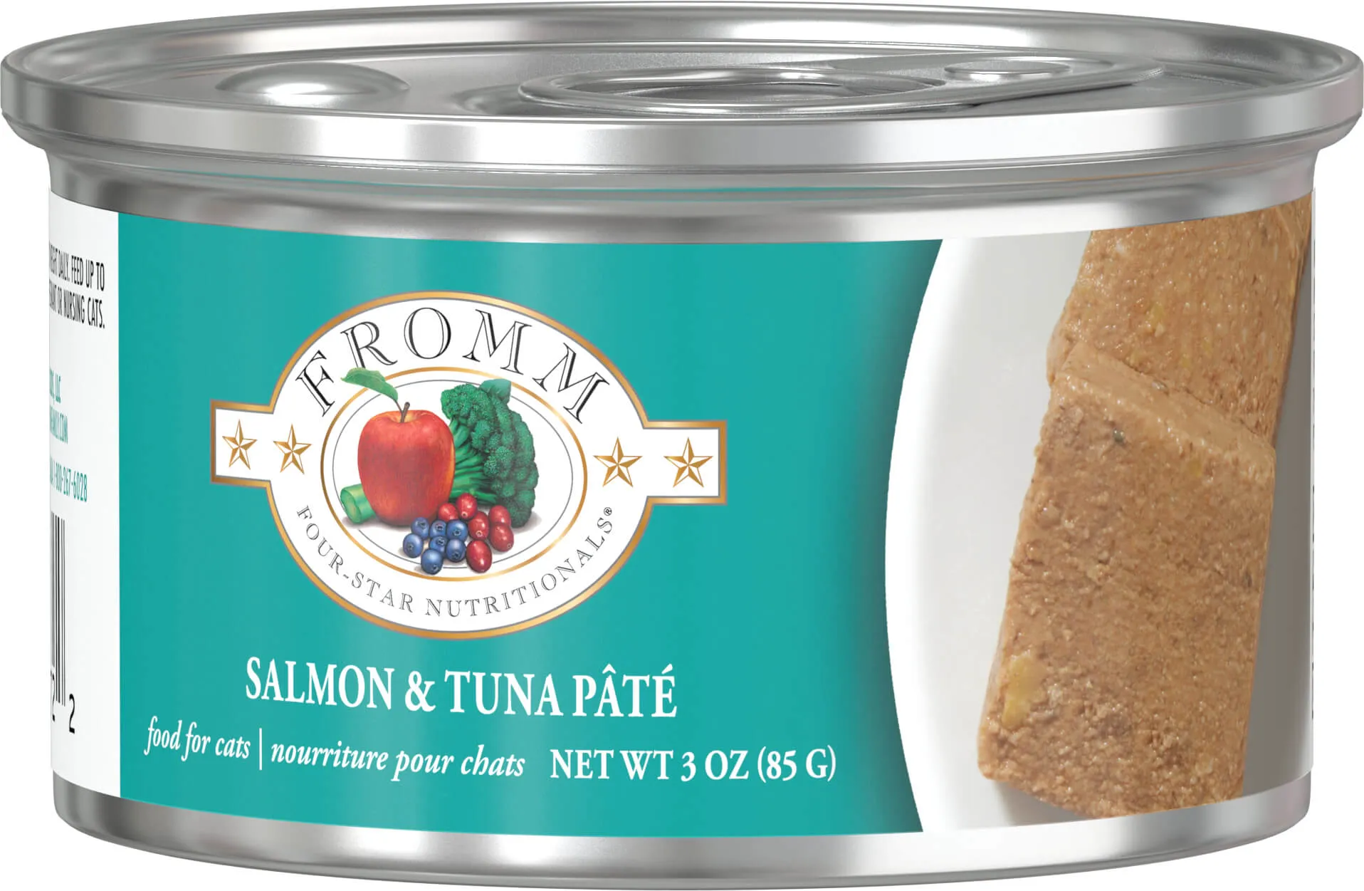 Fromm Wet Cat Food Four-Star Pt Salmon & Tuna 3oz Can Single