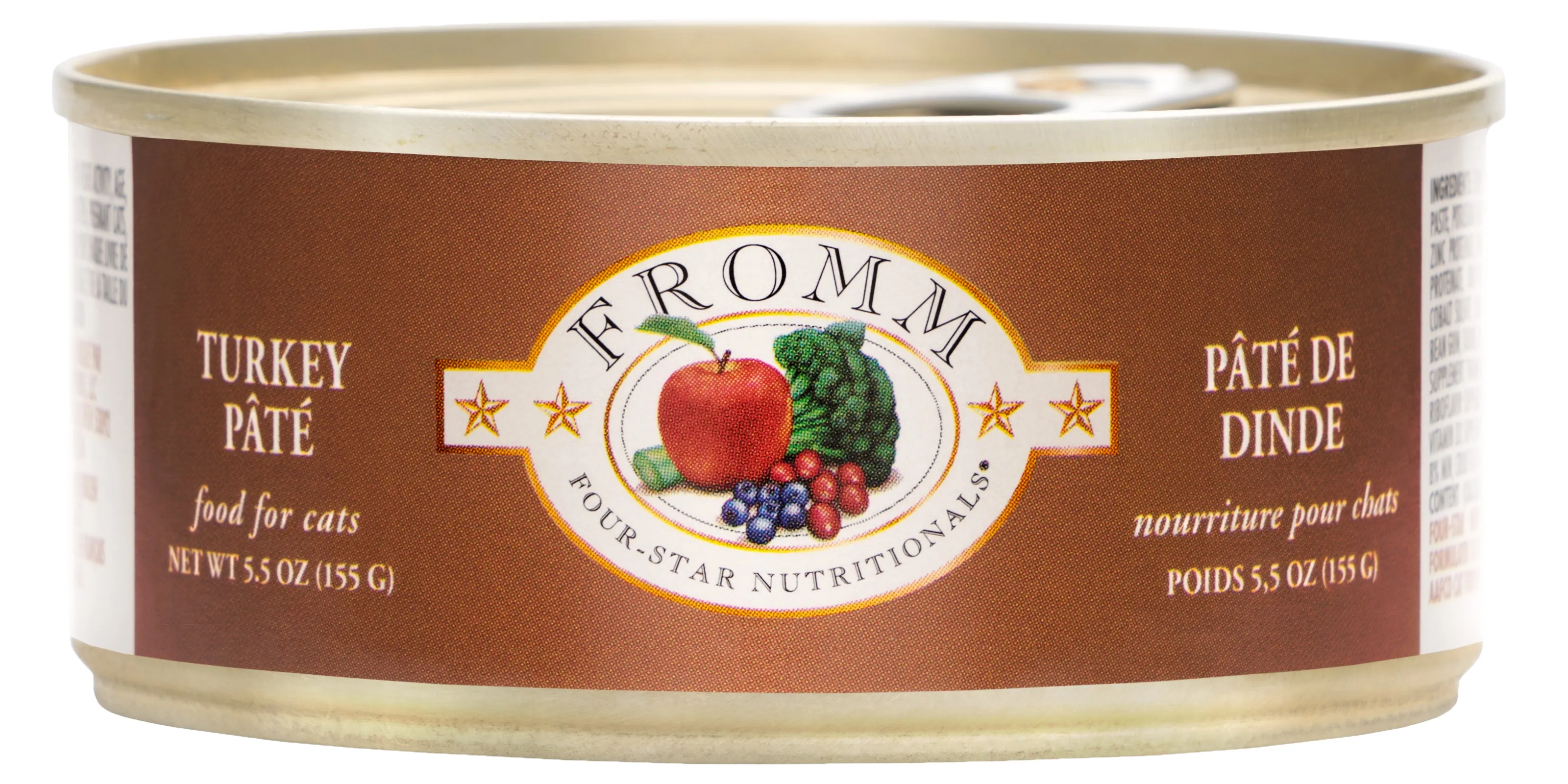 Fromm Wet Cat Food Four-Star Pt Turkey 5.5oz Can Single