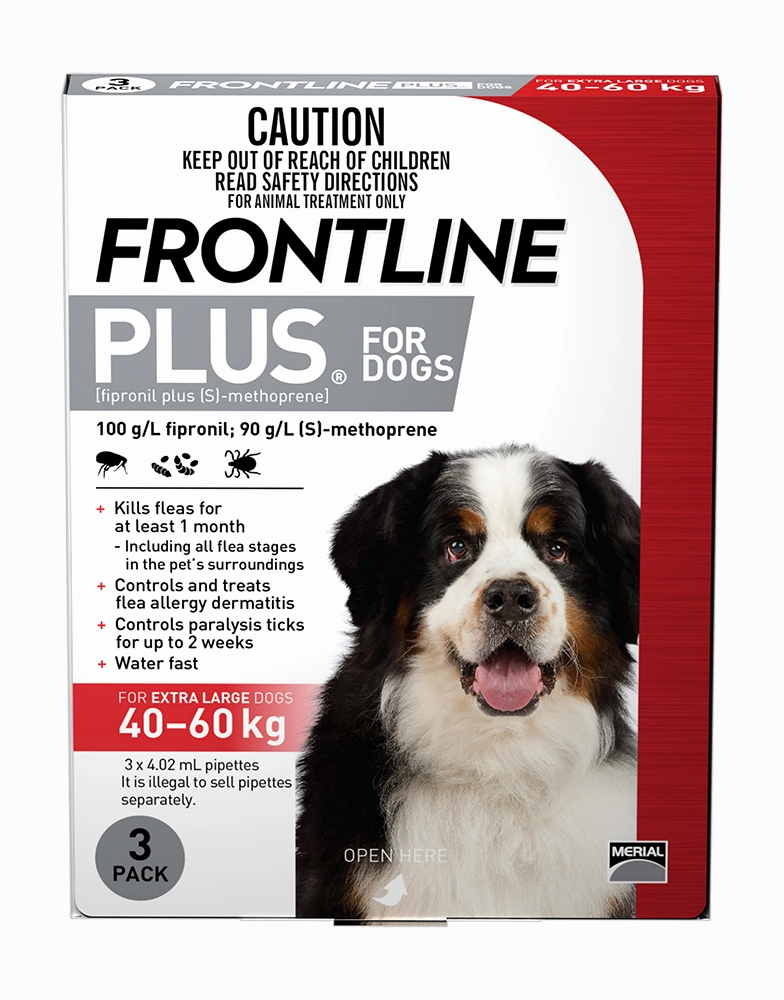 Frontline Plus - Dog 40-60kg (3pk)