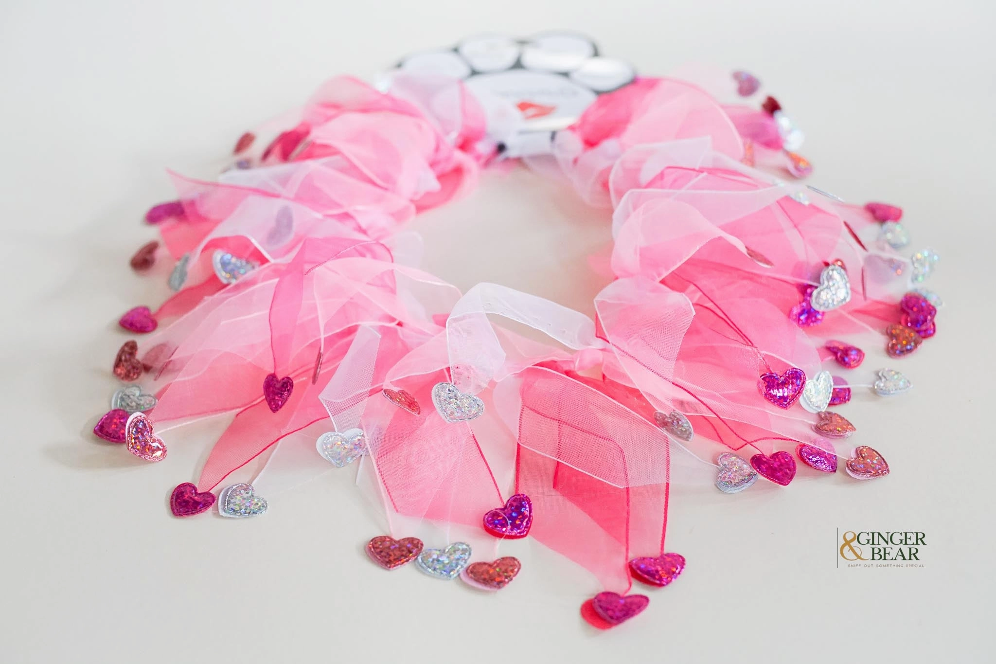 Fun Dog Neckwear, Pink Hearts Smoocher