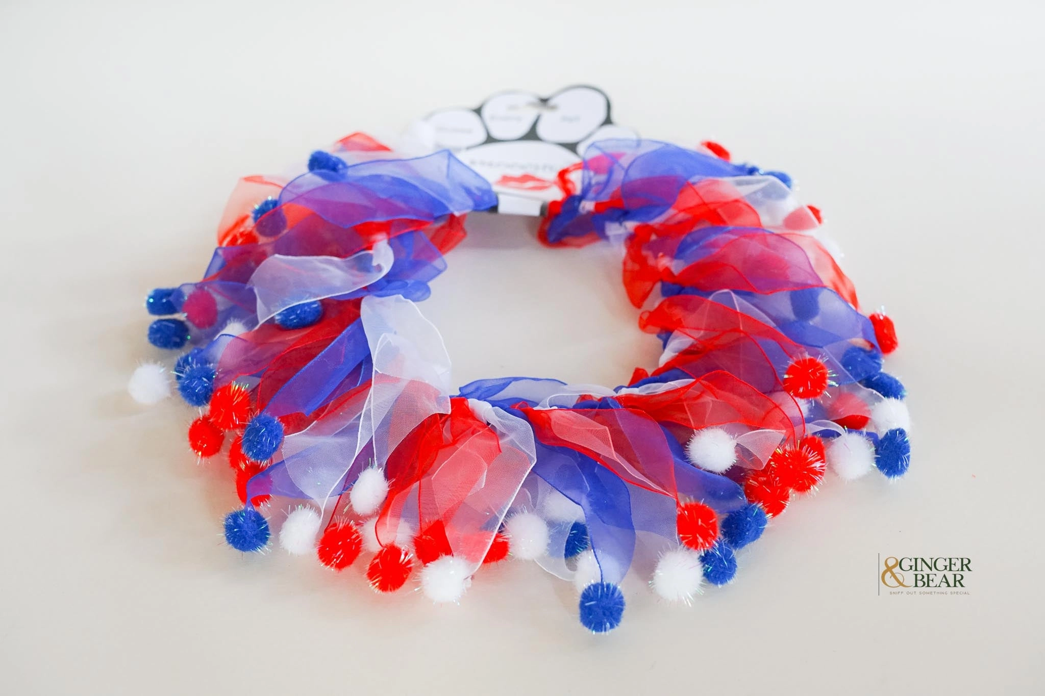 Fun Dog Neckwear, Red White Blue Fuzzy Smoocher