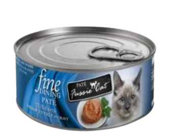 Fussie Cat Wet Cat Food Fine Dining Pt - Tuna with Shrimp Entre in Gravy 2.82oz Can Single