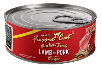 Fussie Cat Wet Cat Food Market Fresh Lamb & Pork Recipe 5.5oz Can Single