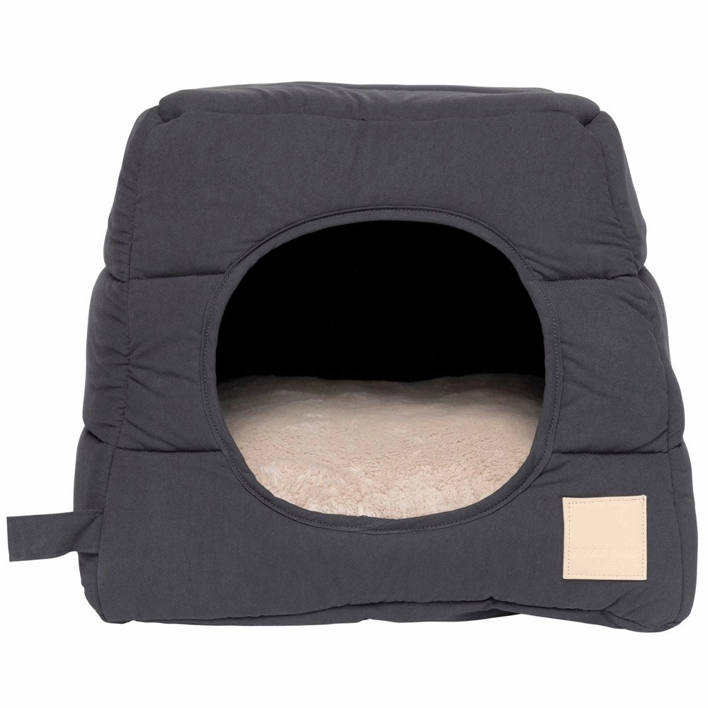 Fuzzyard Life Cubby Bed For Cats & Dogs (Slate Grey)