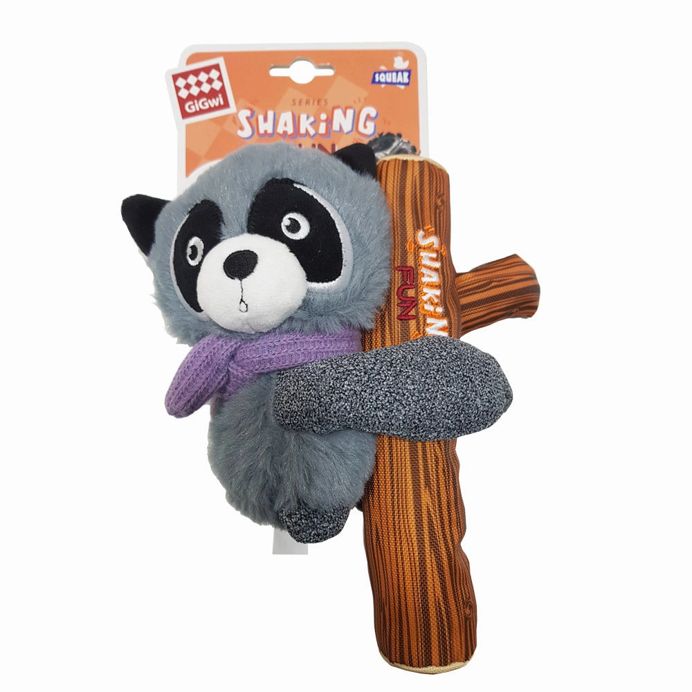 Gigwi plush toy with squeaker inside  Raccoon