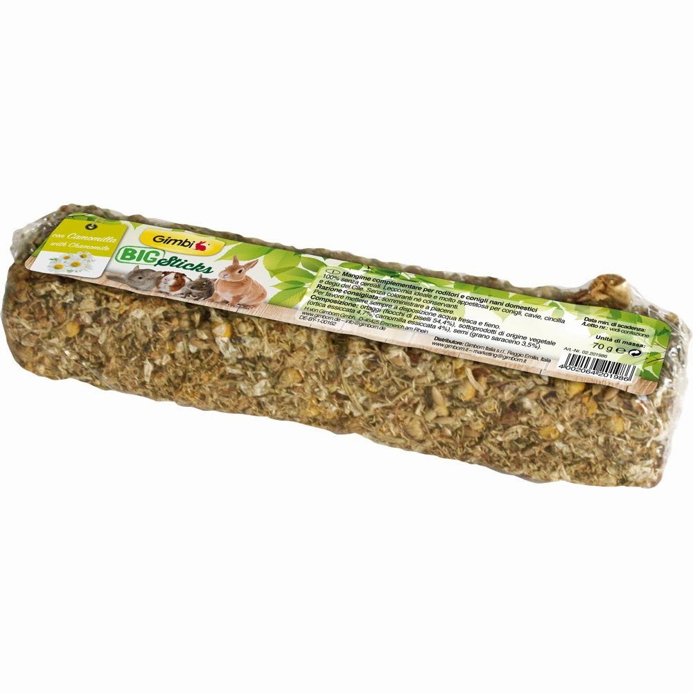 Gimbi Big Stick With Chamomile Treat For Small Animals 70g