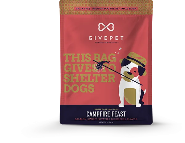 GivePet Biscuit Dog Treats - Grain-Free Campfire Feast 12oz Bag