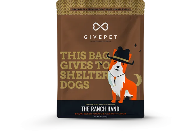 GivePet Biscuit Dog Treats - Grain-Free The Ranch Hand 12oz Bag