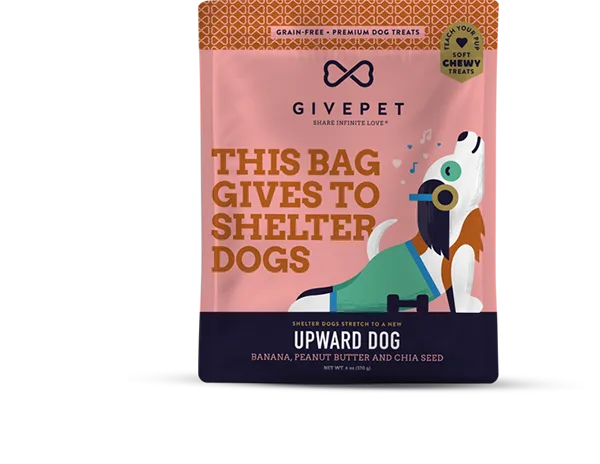 GivePet Soft Dog Treats - Grain-Free Upward Dog 6oz Bag