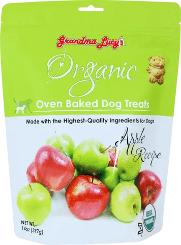 Grandma Lucy's Organic Oven Baked Treats - Apple 14oz Bag
