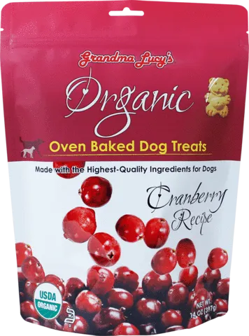 Grandma Lucy's Organic Oven Baked Treats - Cranberry 14oz Bag