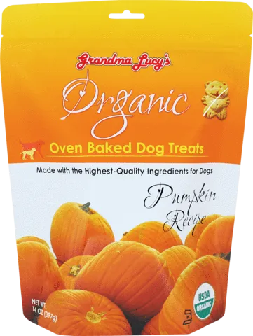 Grandma Lucy's Organic Oven Baked Treats - Pumpkin 14oz Bag