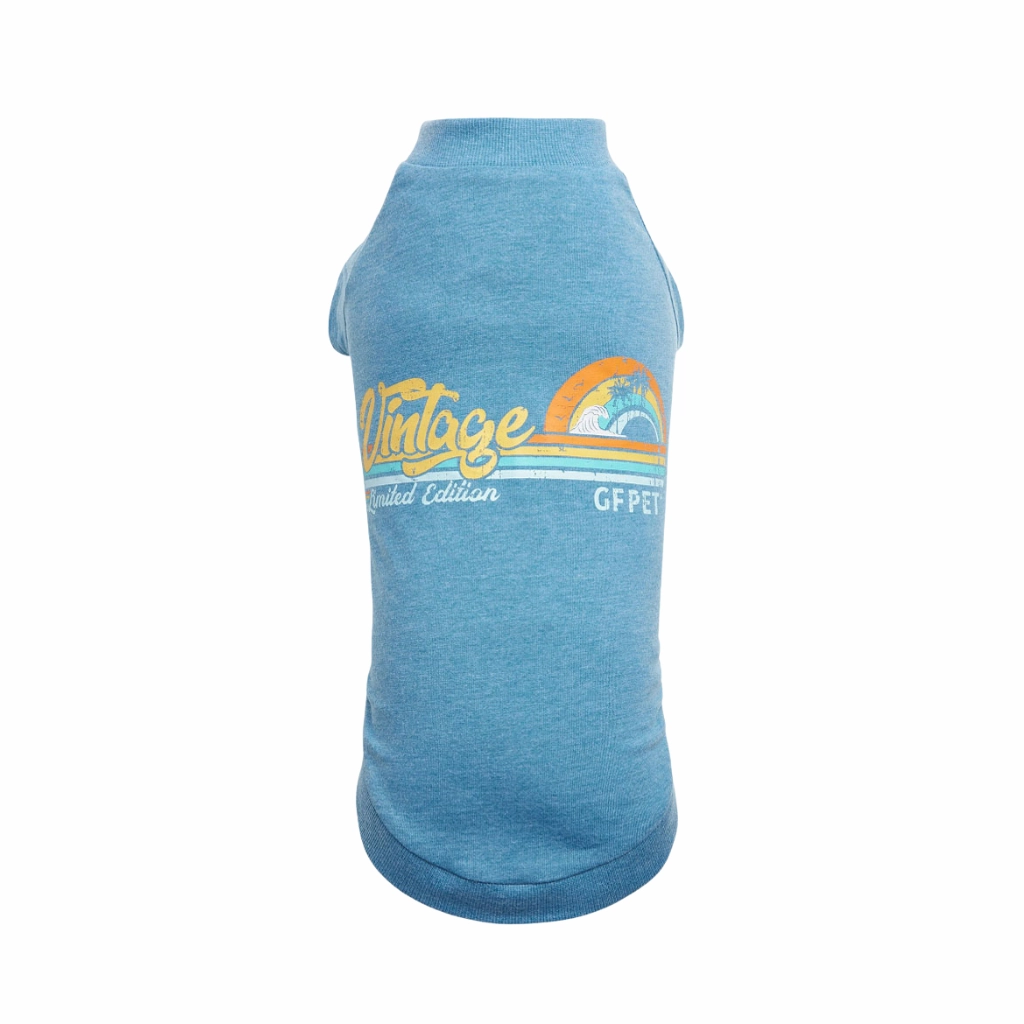 Graphic Tee Heather Blue