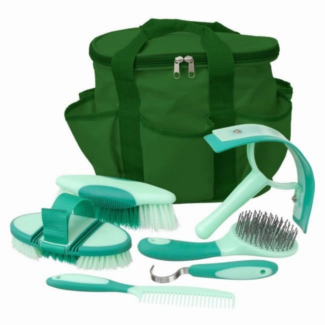 Great Grips 6 Piece Horse Grooming Kit with Bag