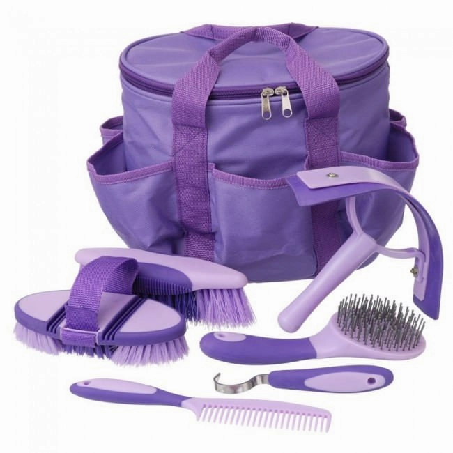 Great Grips 6 Piece Horse Grooming Kit with Bag