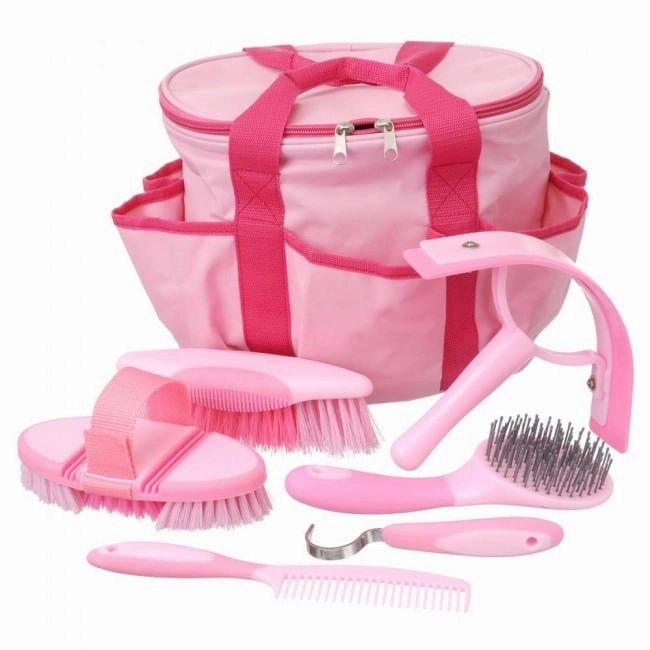 Great Grips 6 Piece Horse Grooming Kit with Bag